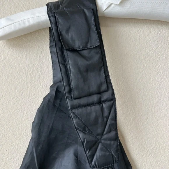 Crossbody Bag Backpack Over The Shoulder Sack Mazda Logo Black White Zipper - Picture 5 of 9